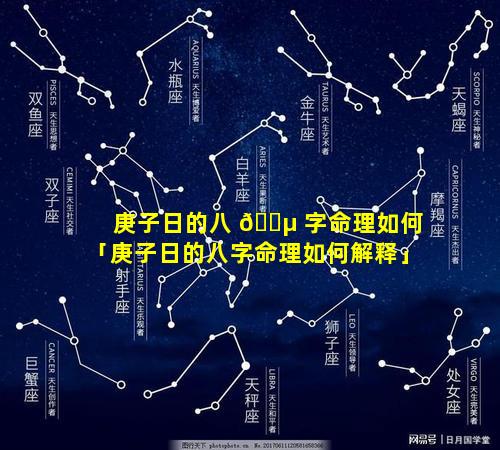 庚子日的八 🌵 字命理如何「庚子日的八字命理如何解释」
